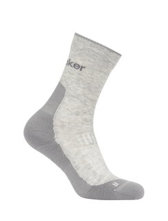 Icebreaker Wander Sock Crew Hike+ Light (Merino wool, durable, lightweight) grey men's
